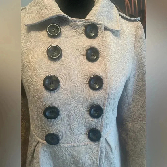 - Max Mara jacquard empire waist doubled breasted coat - Picture 7 of 14